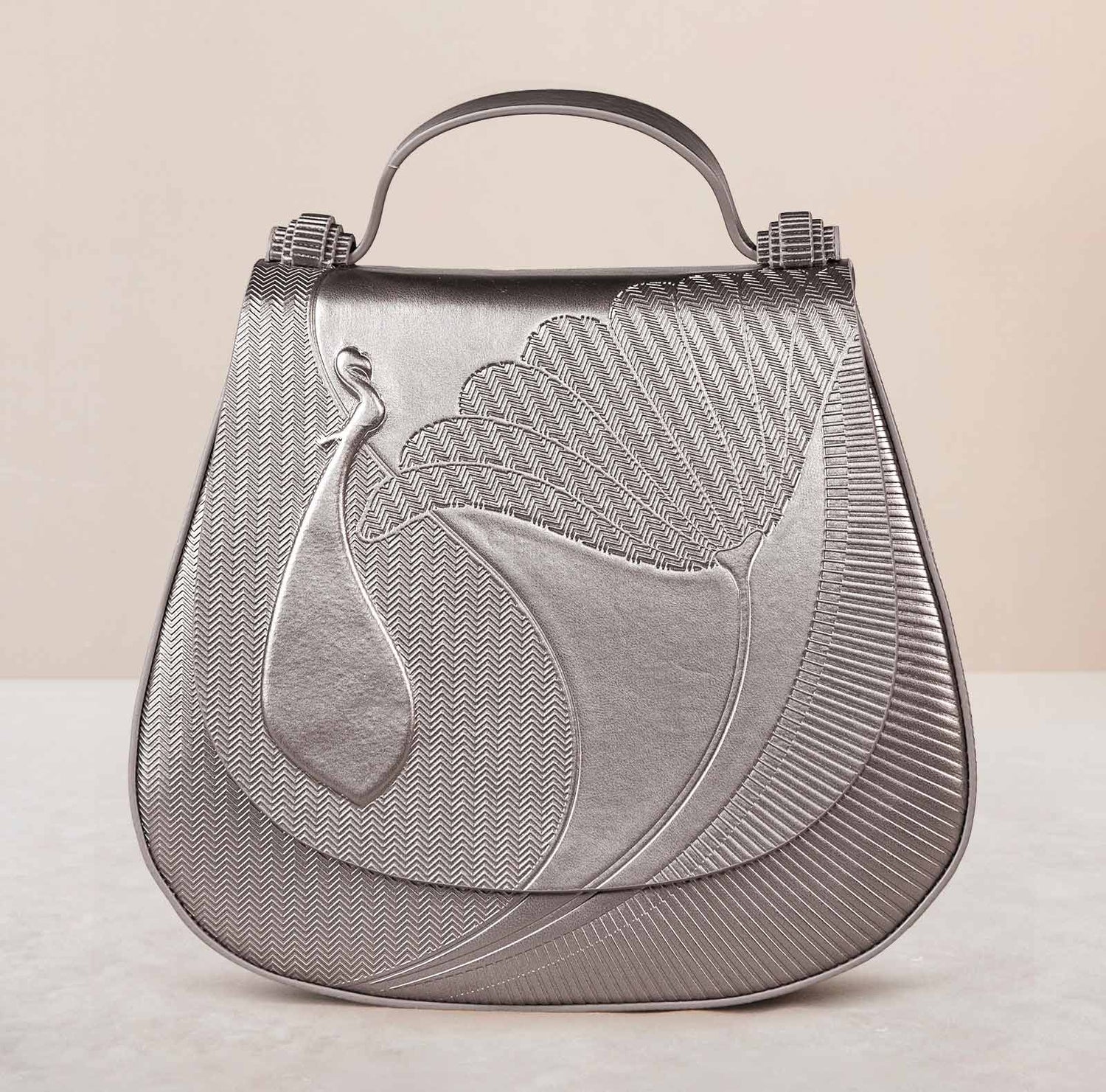 Faux Leather Asaf Bag – Metallics