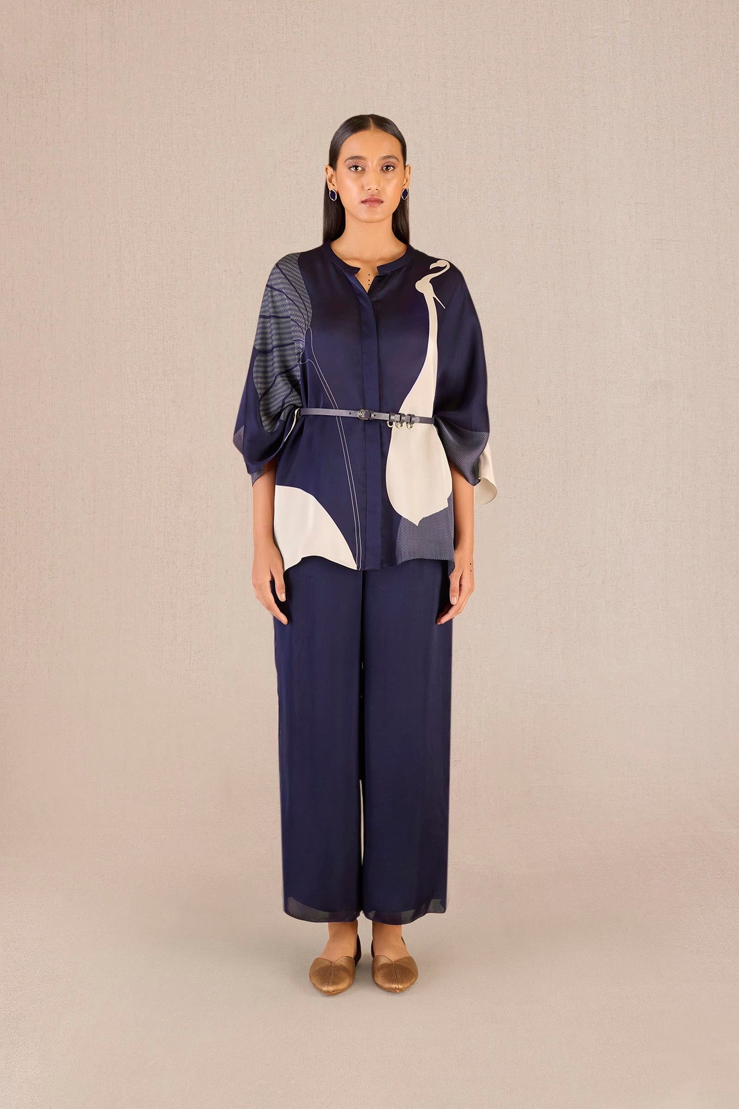 Organza Iha Shirt Set – Purple