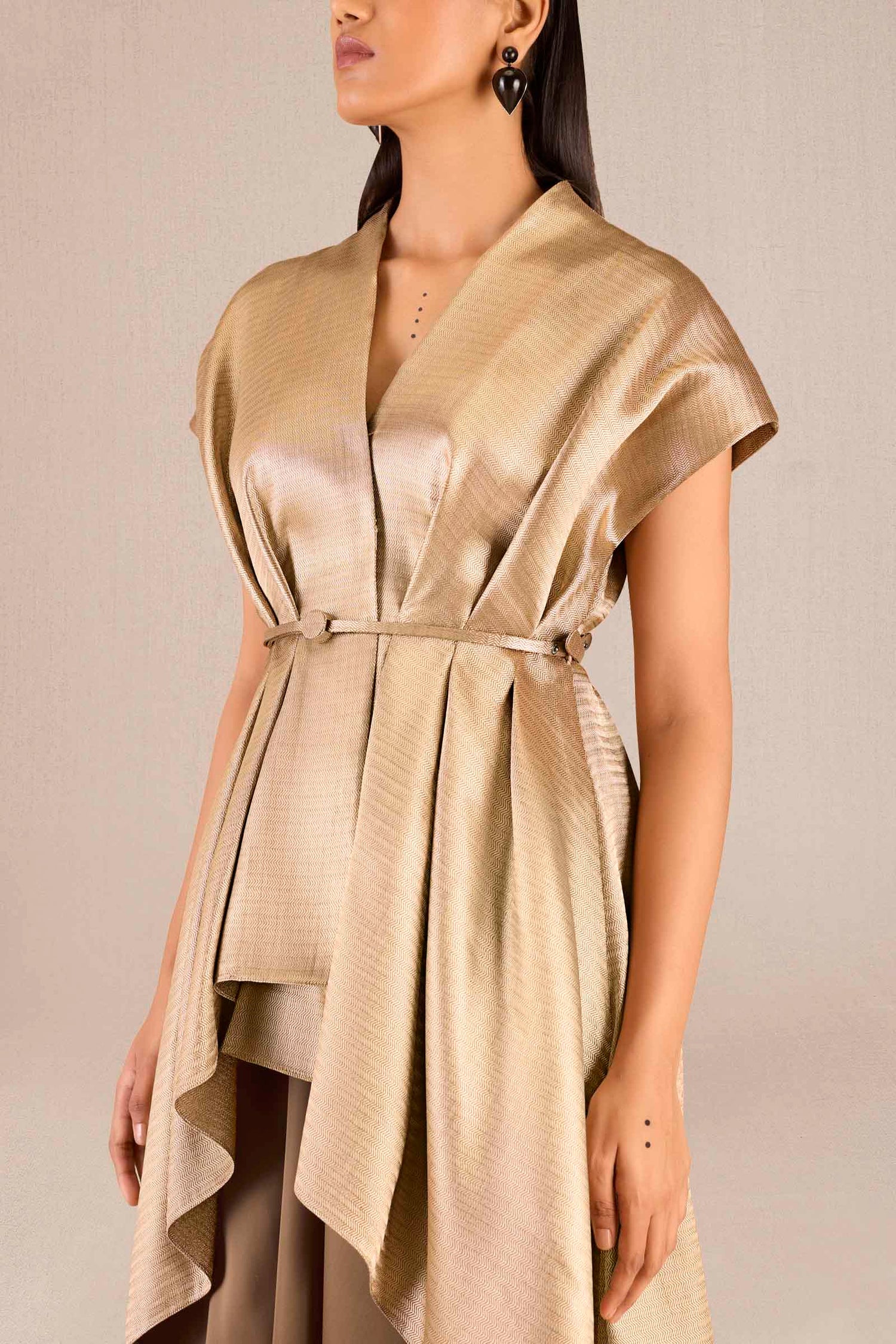 Brocade Amra Jacket Set – Metallics