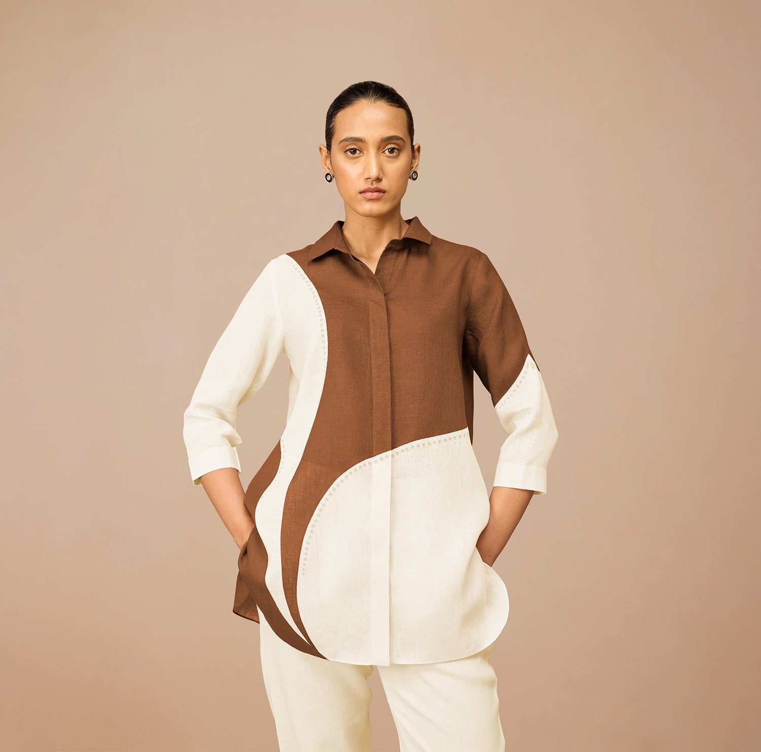 Linen Zelda Shirt – Brown