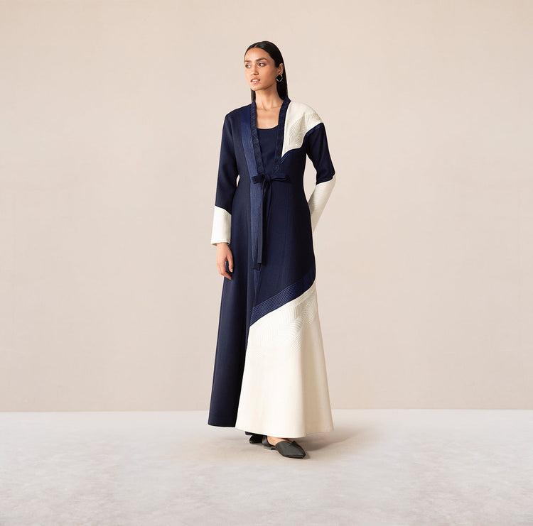 Faiz Navy Woollen Jacket