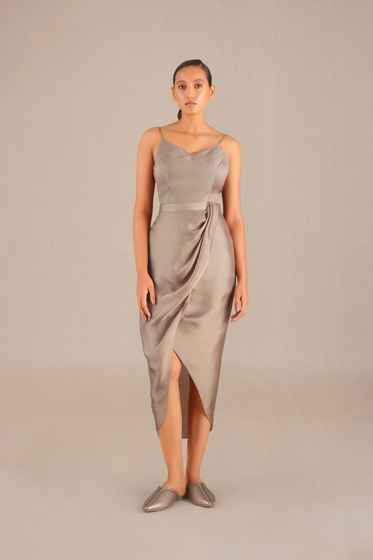 Effat Jacket Set - Metallic Silver JK