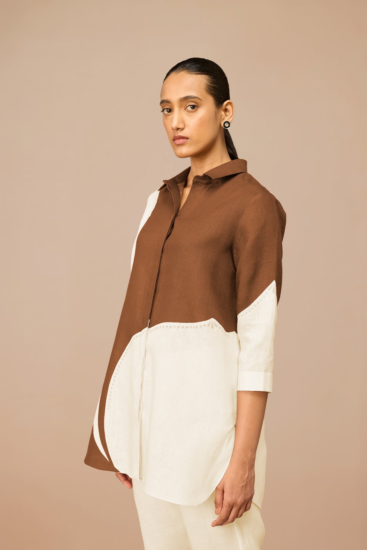 Linen Zelda Shirt – Brown