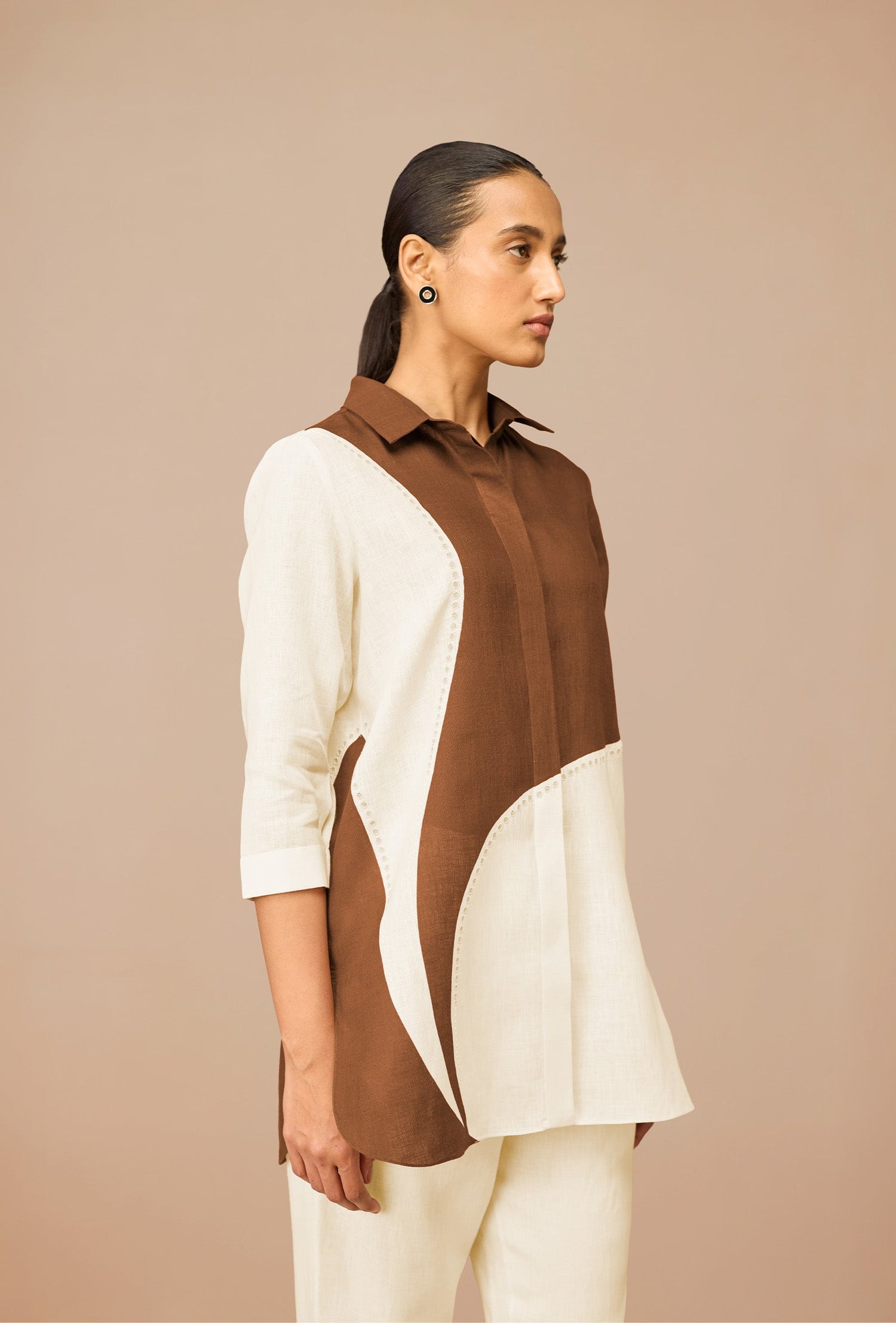 Linen Zelda Shirt – Brown