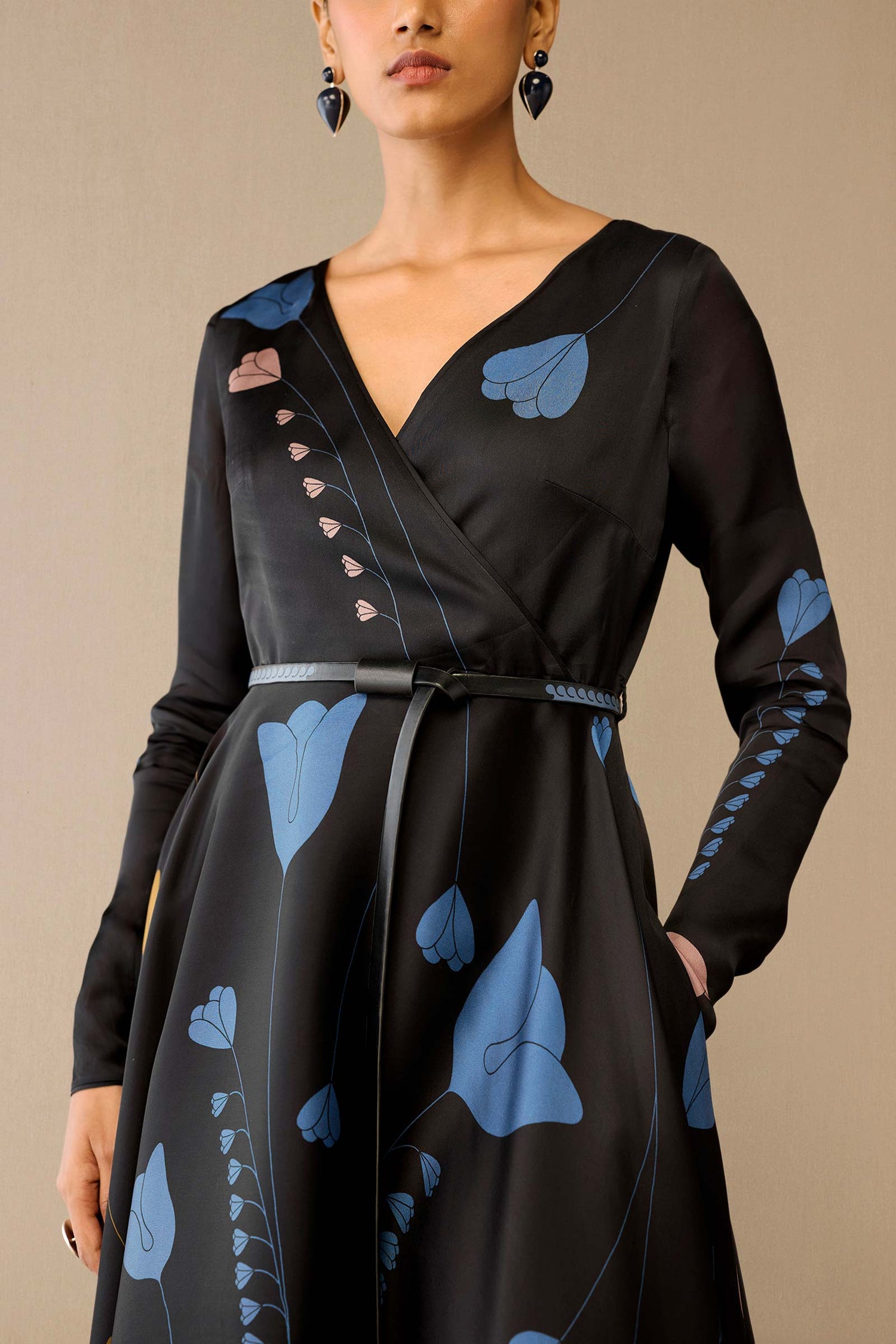 Organza Miraya Dress – Black