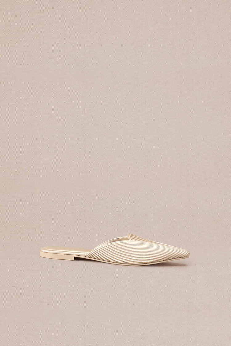 Ninah Mules - Metallic Pearl