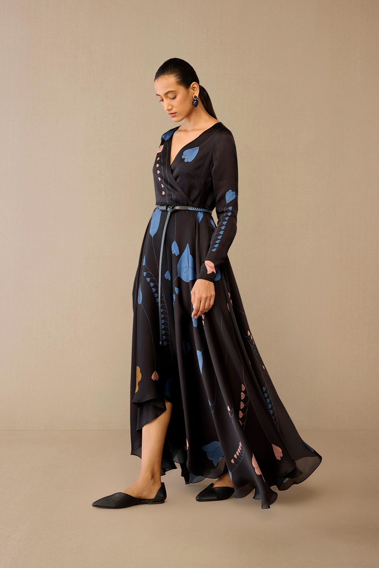 Organza Miraya Dress – Black