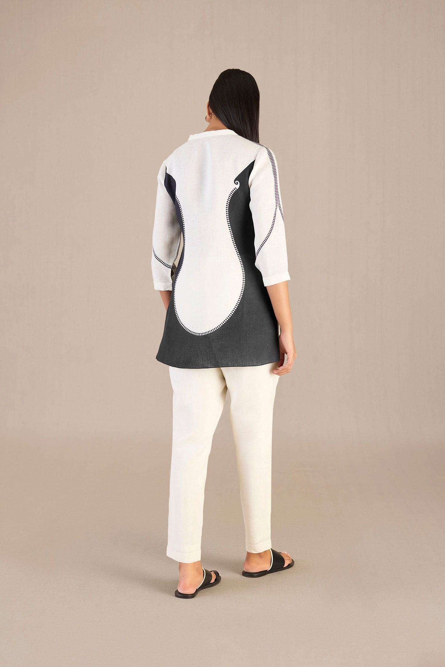 Linen Liyana Shirt Set – Ivory