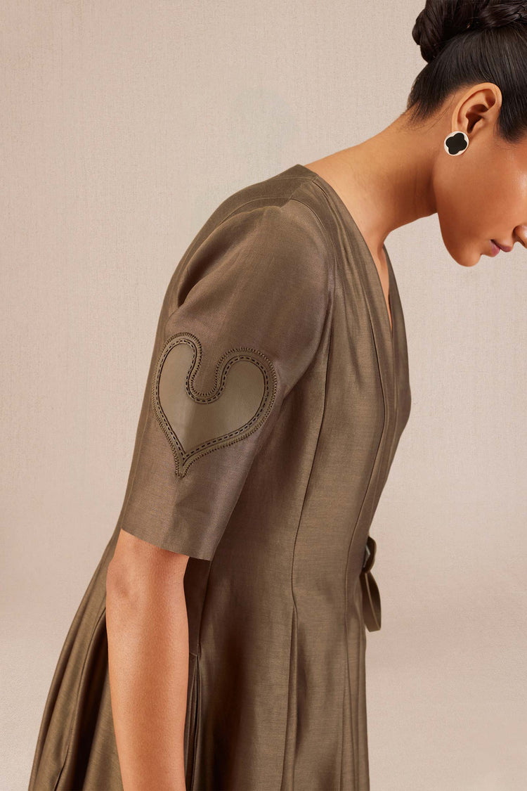 Alizeh Dress - Taupe