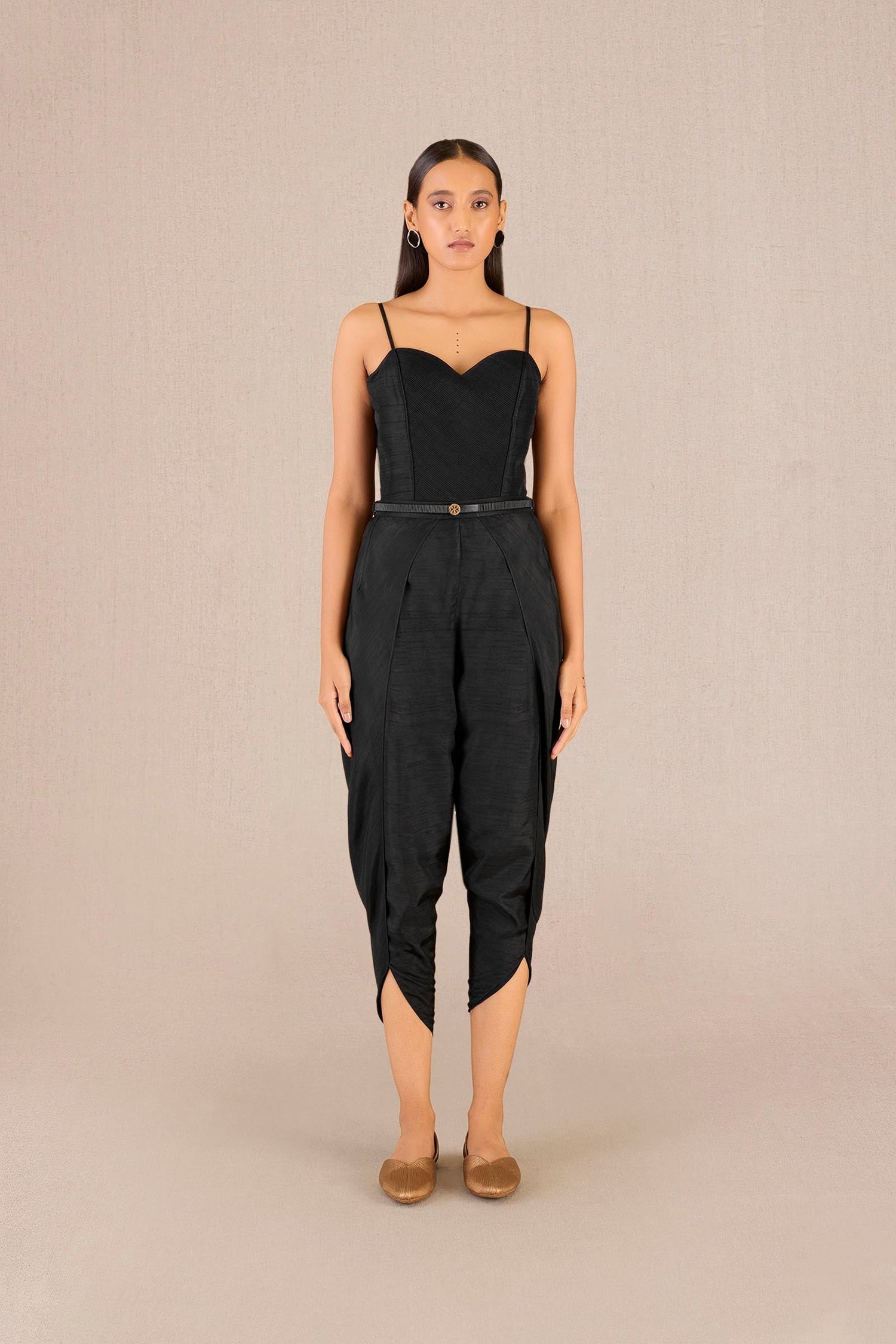 Organza Umaya Cape Set – Black