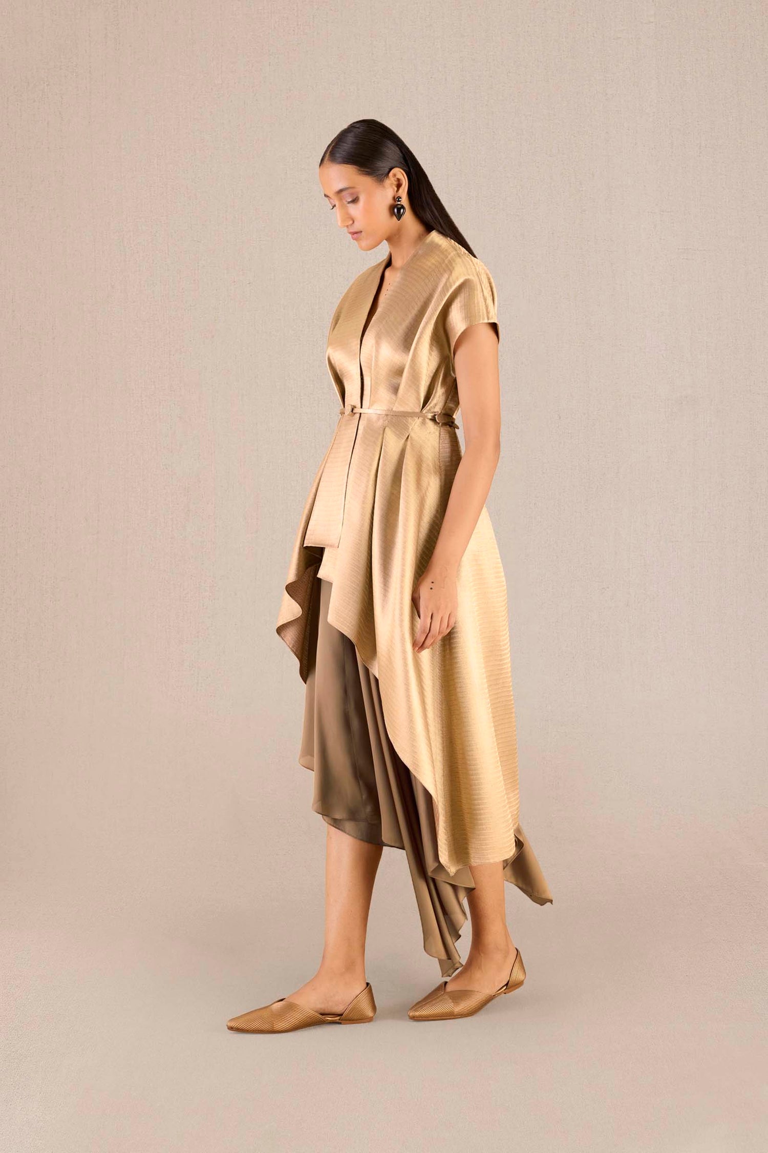 Brocade Amra Jacket Set – Metallics