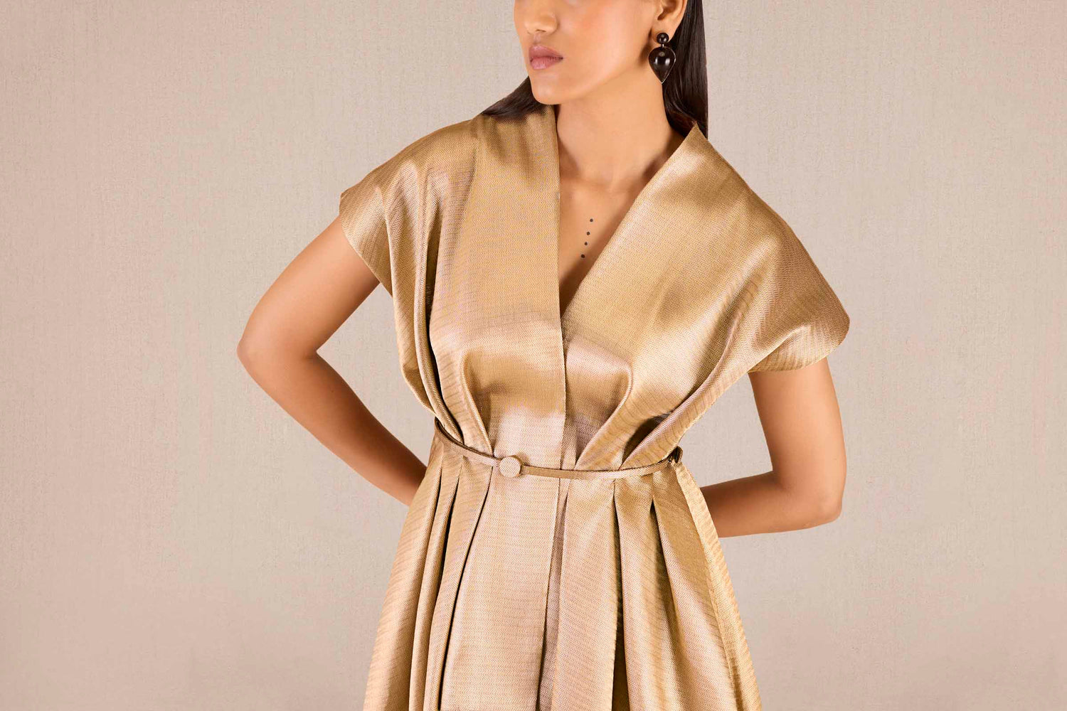 Brocade Amra Jacket Set – Metallics