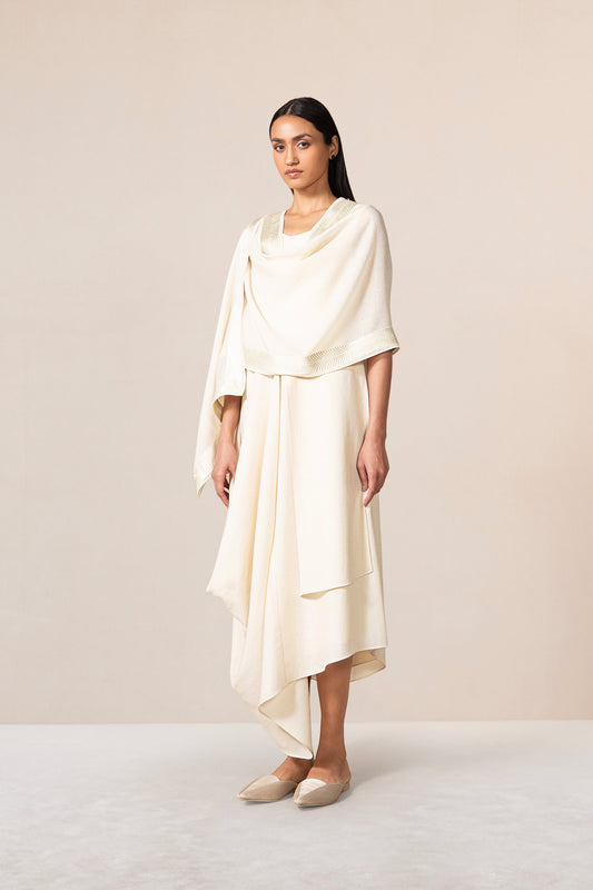 Wool Naomi Scarf – Ivory