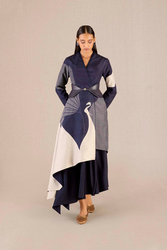 Silk Serena Jacket Set – Purple