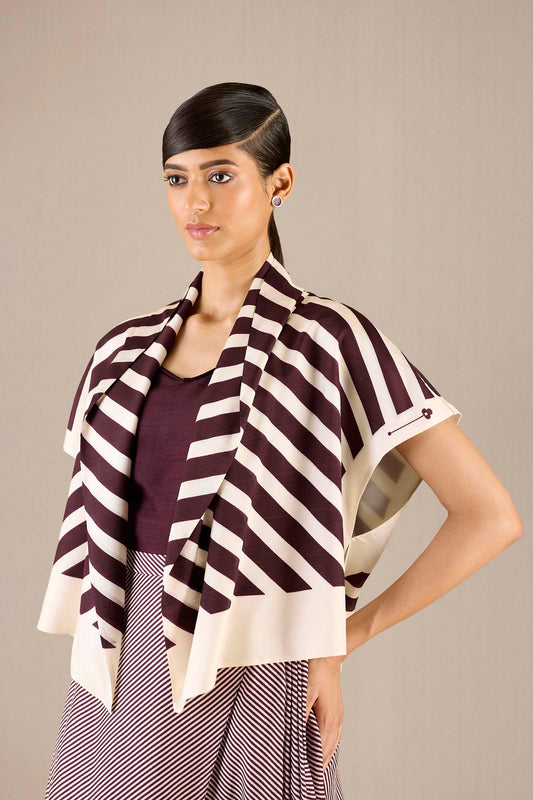 Silk Safiya Jacket Set – Red