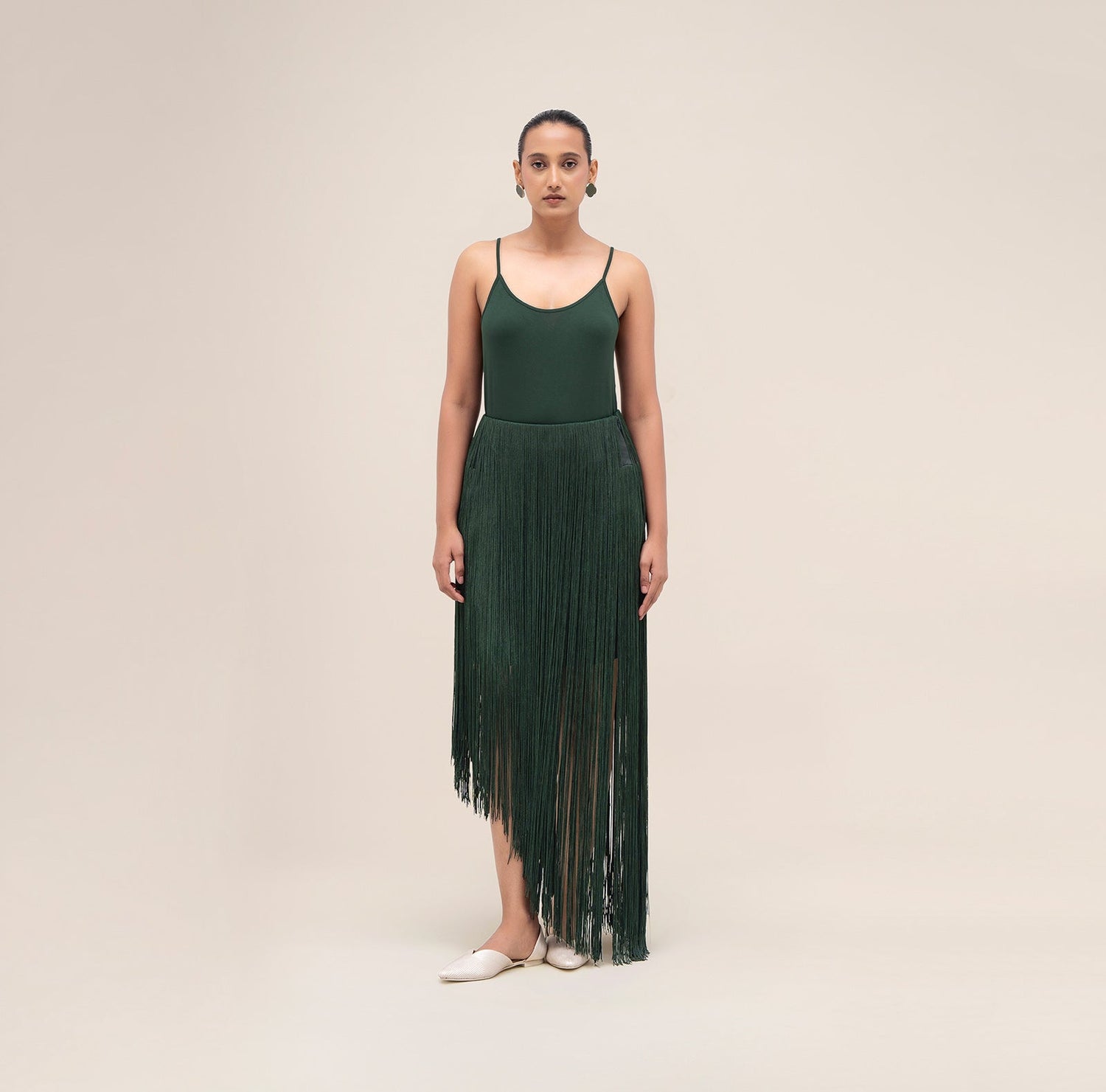  Cupro Hania Skirt – Green