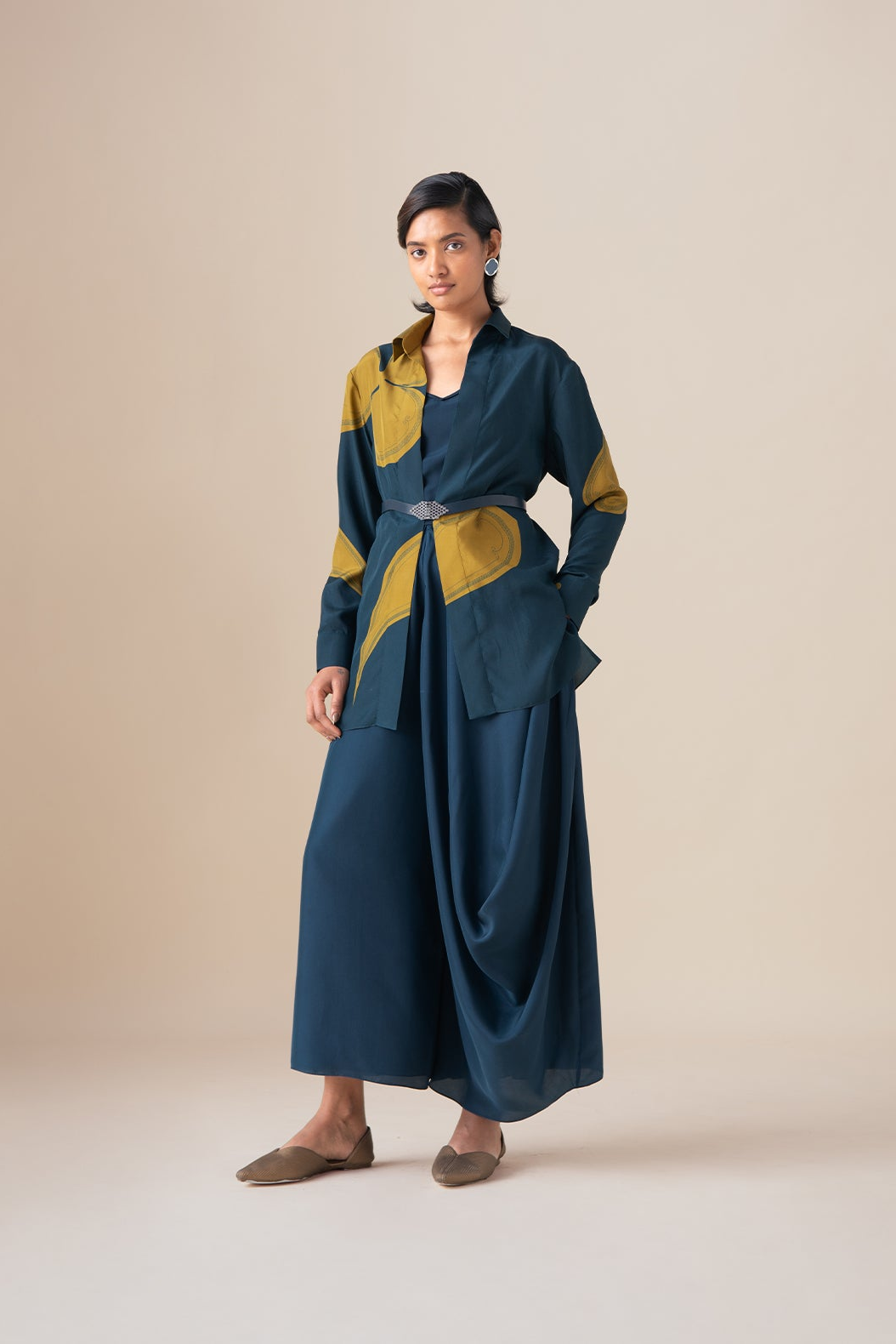  Habutai Arin Shirt – Blue