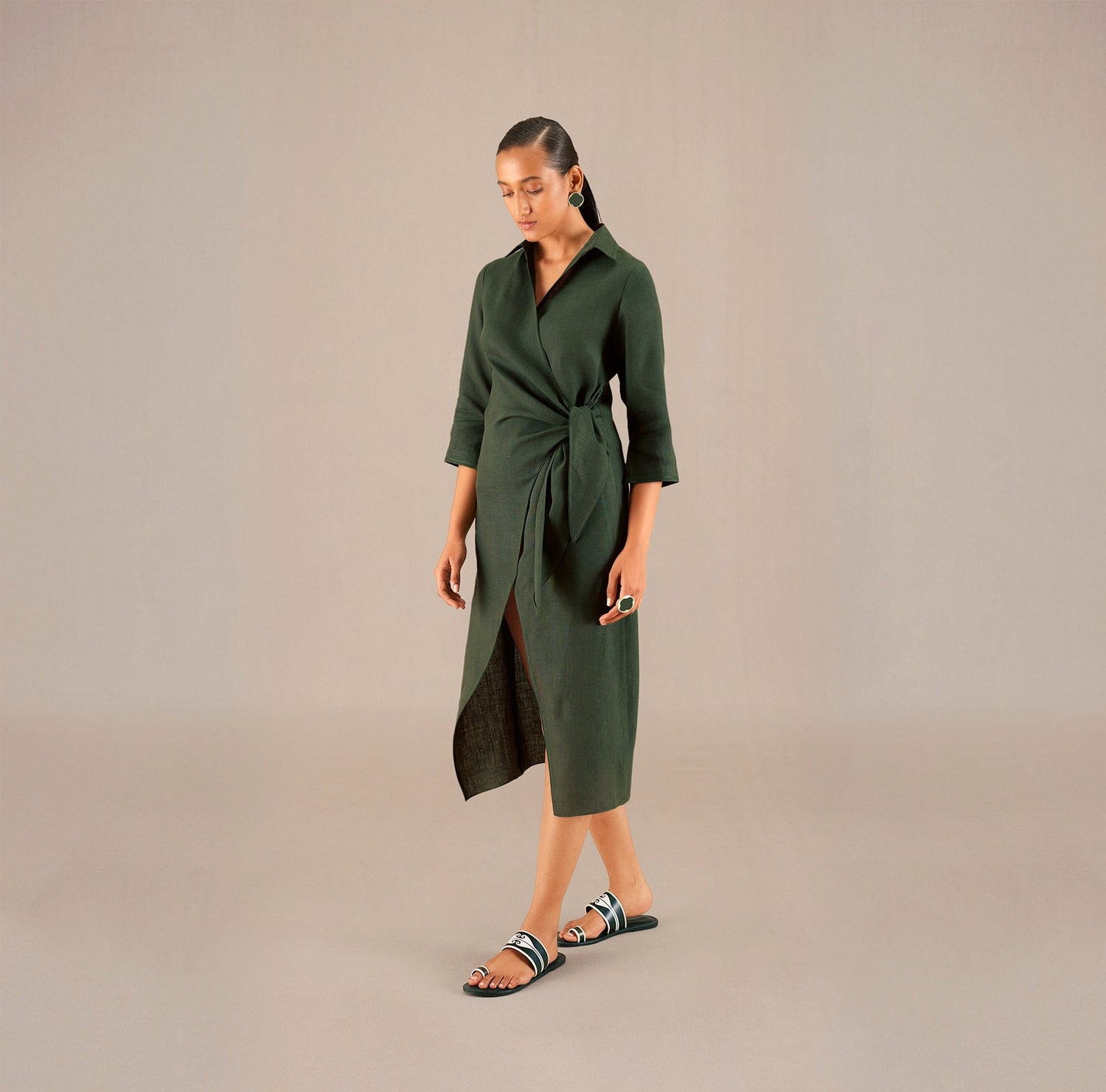 Isla Dress - Olive