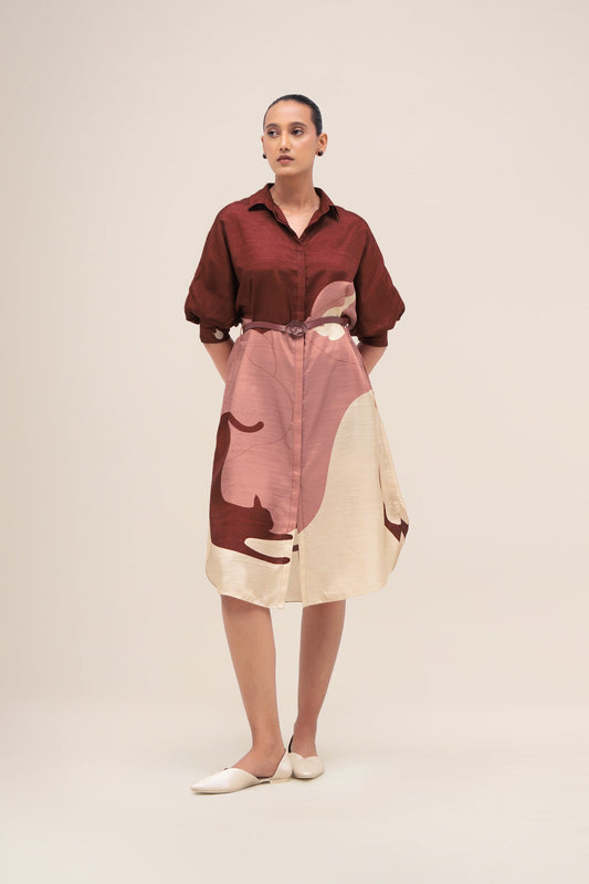 Silk Lina Dress – Red