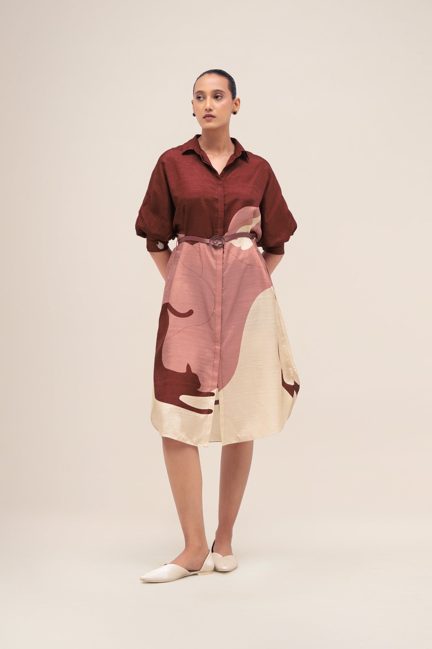  Silk Lina Dress – Red