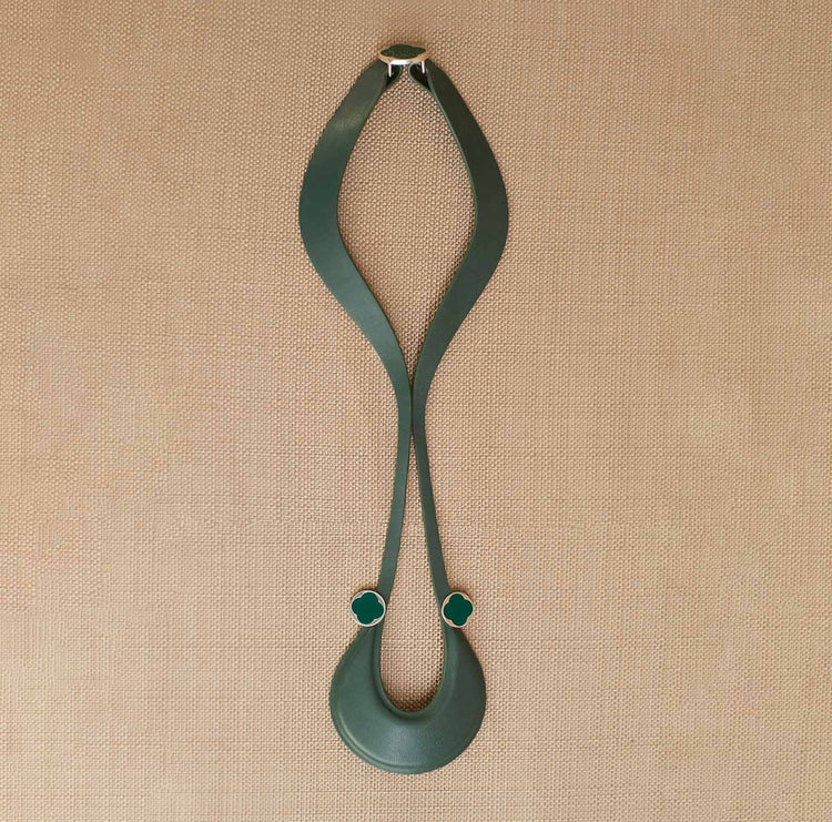 Aaiza Neck Piece - Green