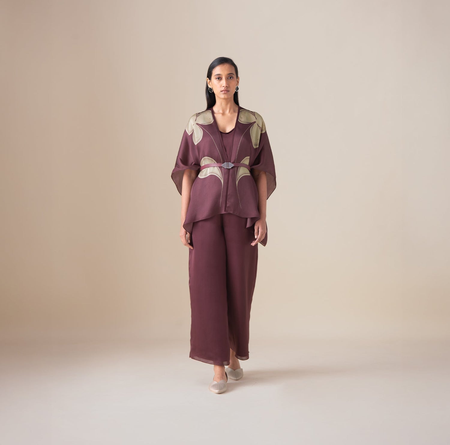  Organza Veya Cape – Pink