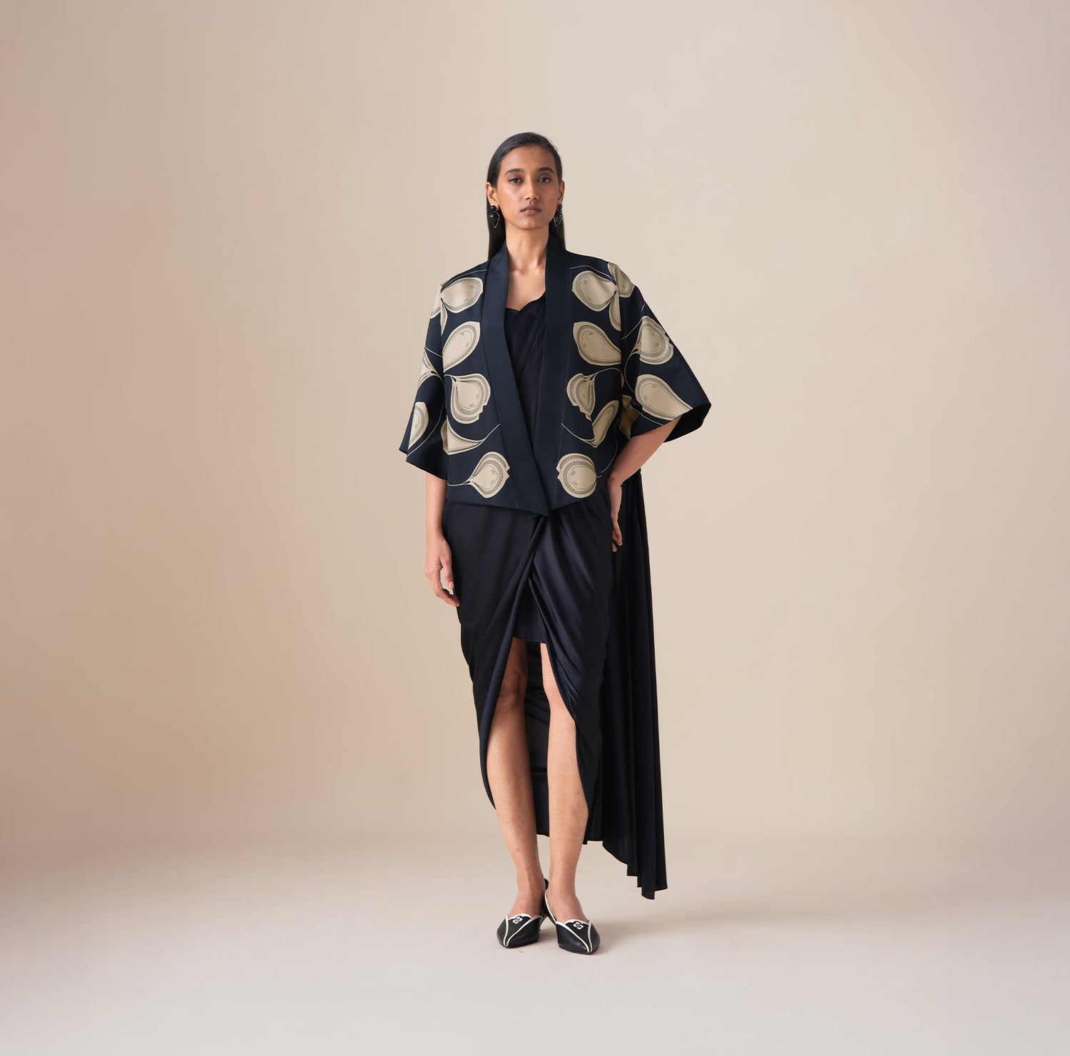  Habutai Sidra Jacket – Black