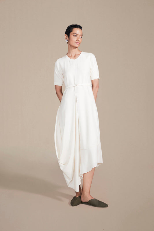 Wool Raysa Dress – Ivory