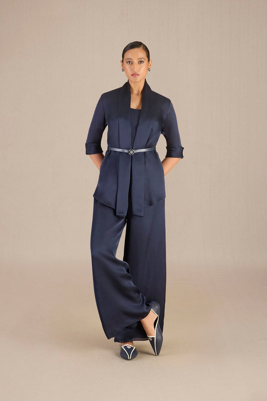 Organza Mana Throw Set – Blue