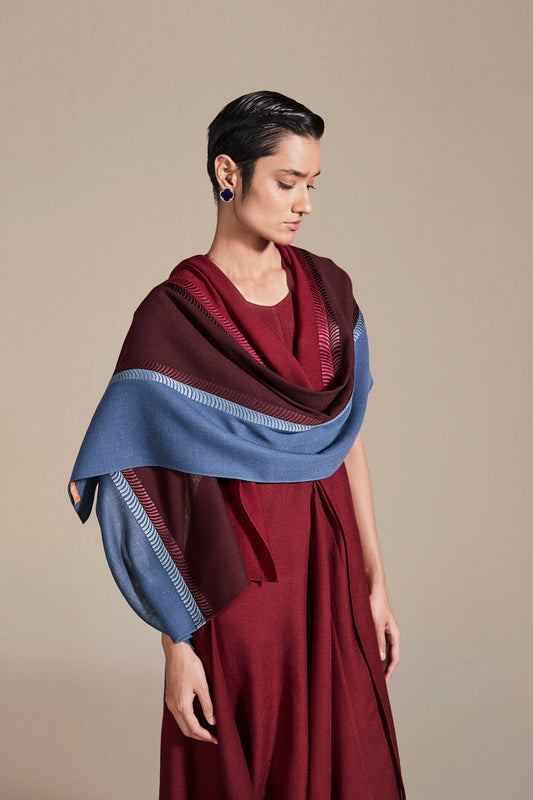 Wool Zina Scarf – Red