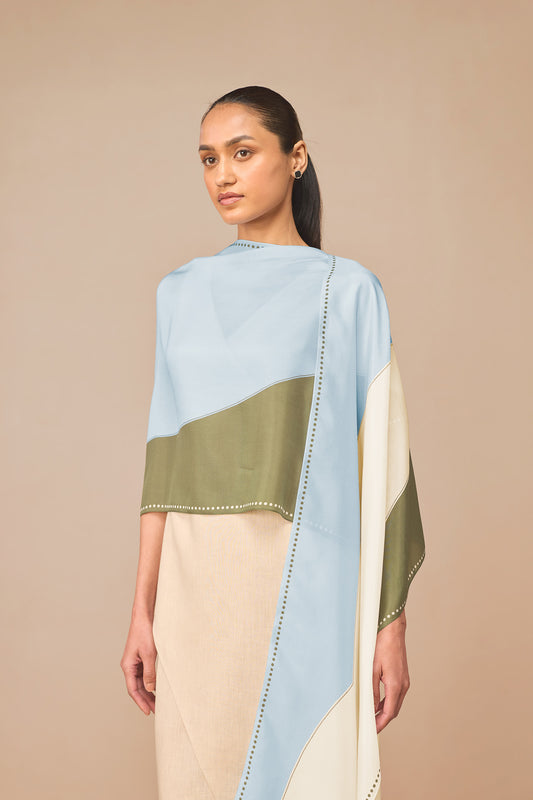 Silk Iko Scarf – Blue