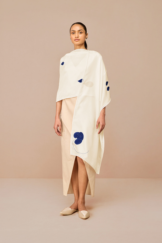 Silk Xena Scarf – Ivory