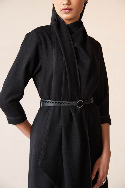 Wool Razan Tunic Set – Black