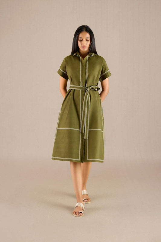 Cotton Adya Dress – Green