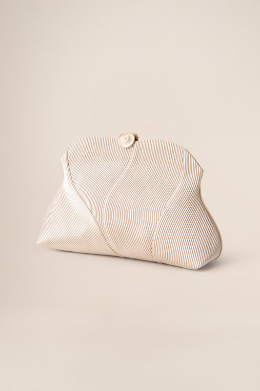 Faux leather Zoya Clutch – Metallics