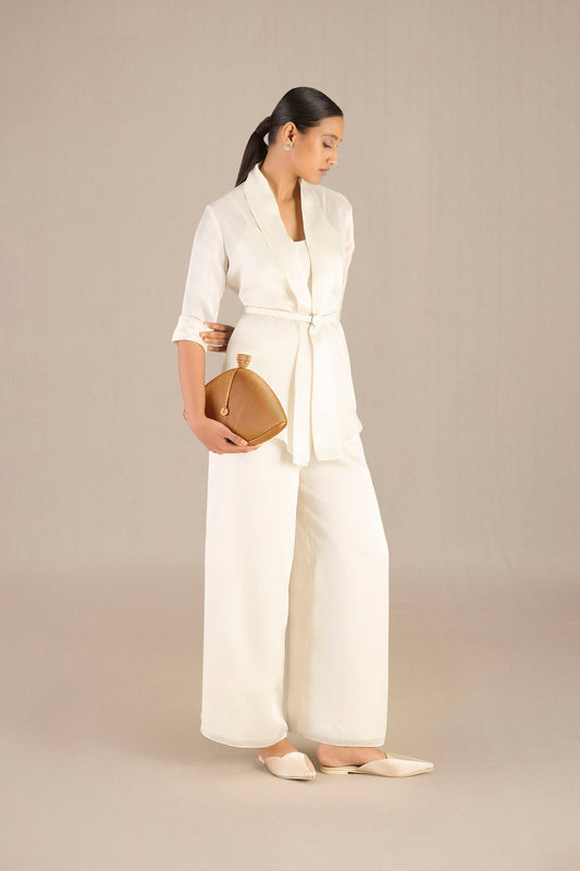 Organza Mana Throw Set – Ivory