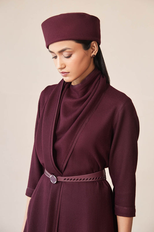 Wool Razan Tunic Set – Red