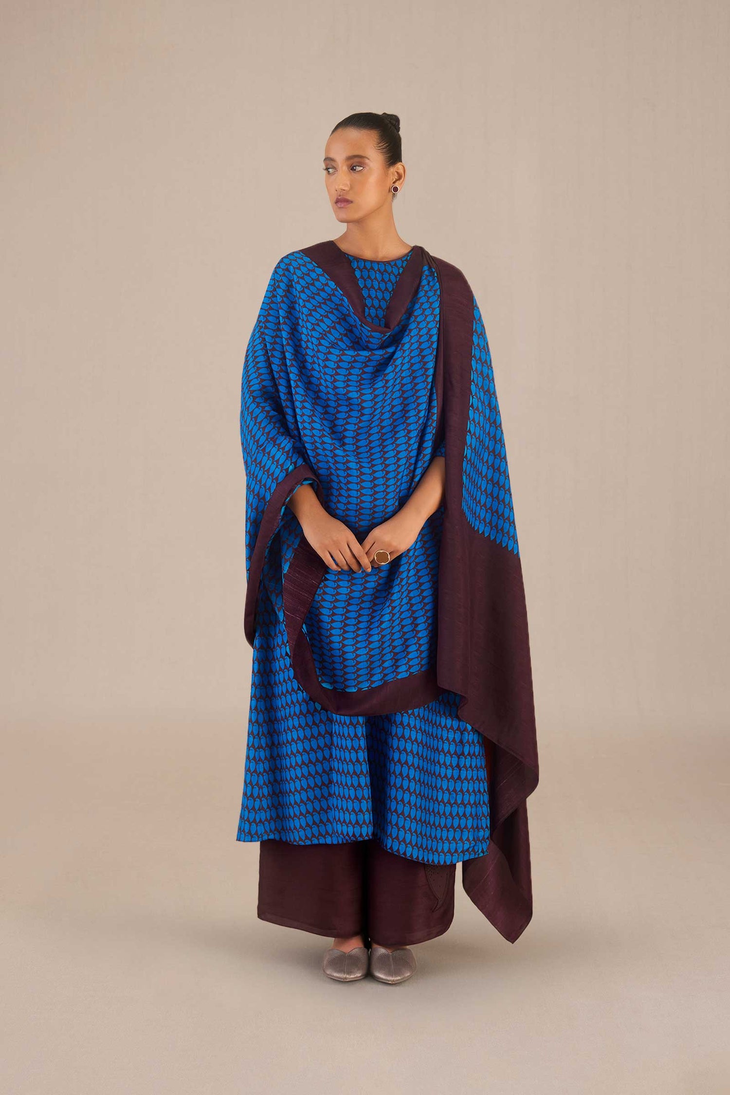 Rania Kurta Set - Cobalt