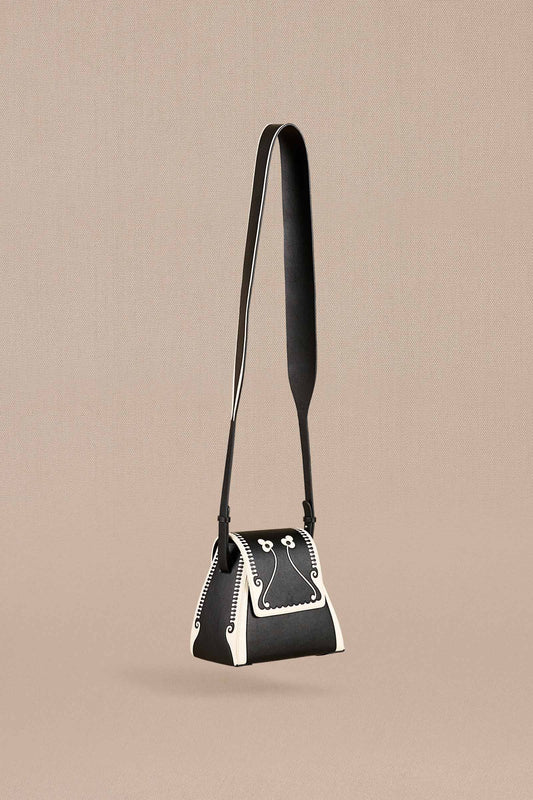 Faux Leather Marham Bucket Bag – Black