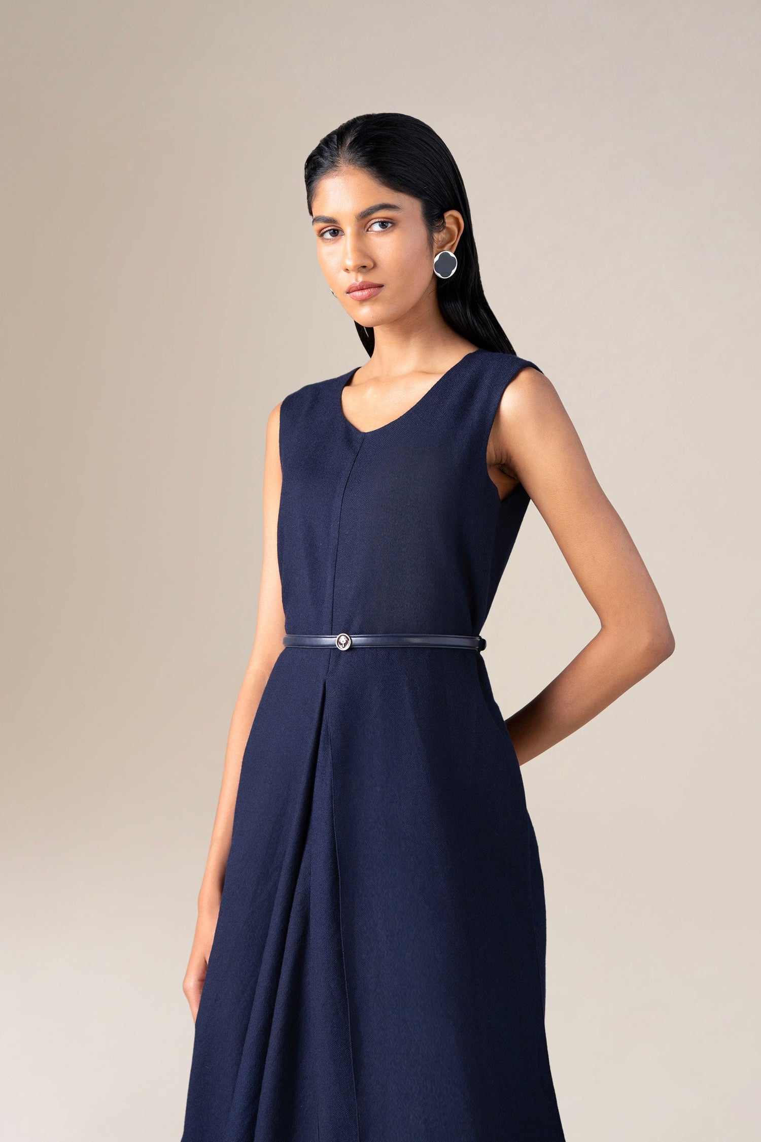  Wool Arzu Dress – Blue