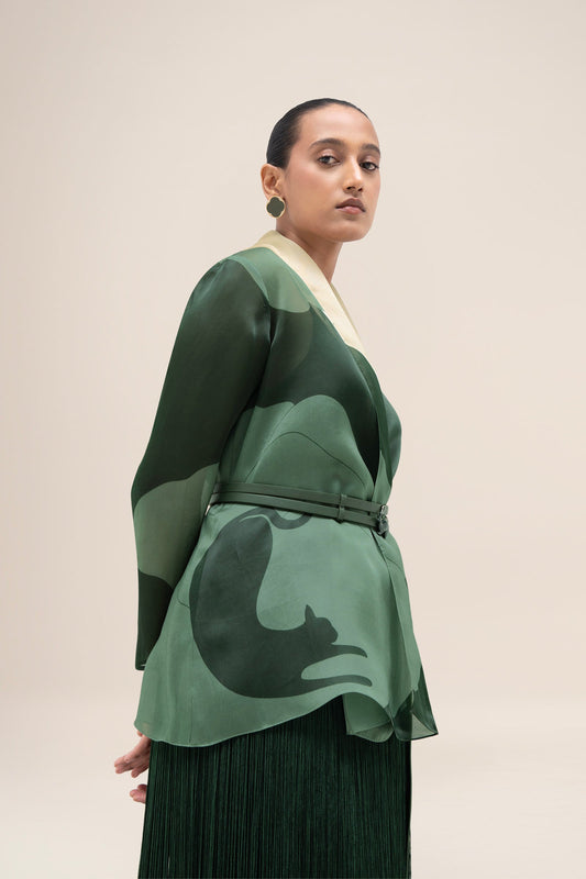 Organza Zohra Shirt – Green