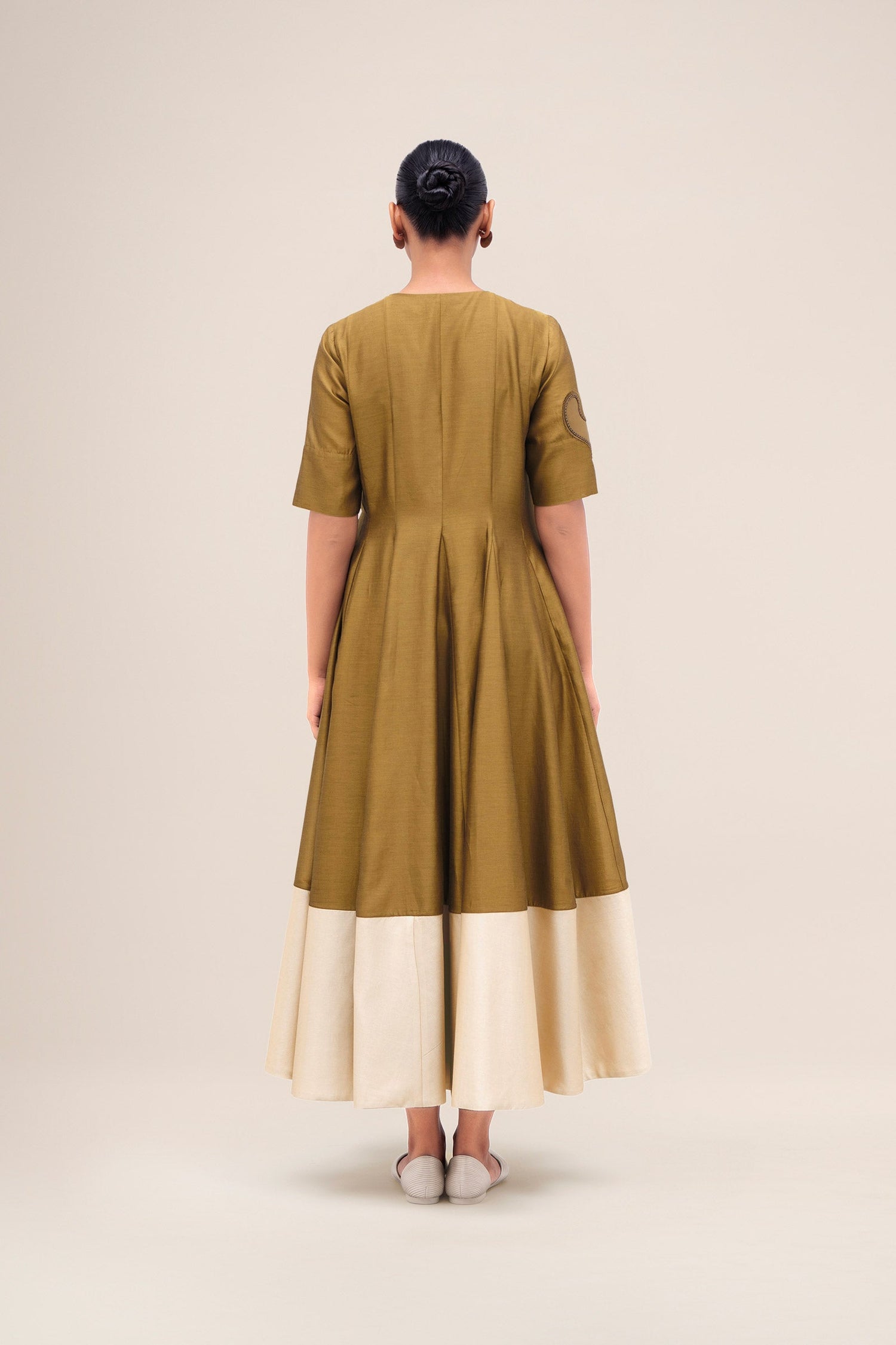  Chanderi Alizeh Dress – Green