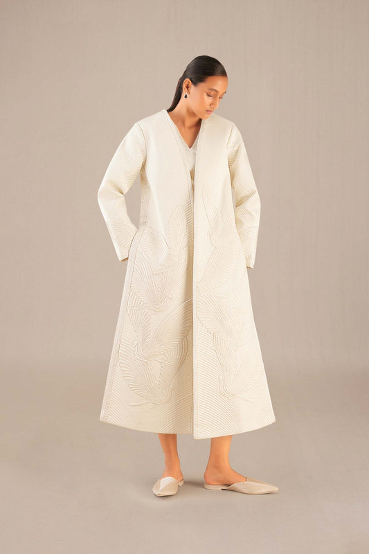 Silk Nia Jacket Set – Ivory