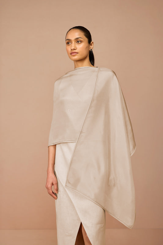 Silk Lois Scarf – Beige