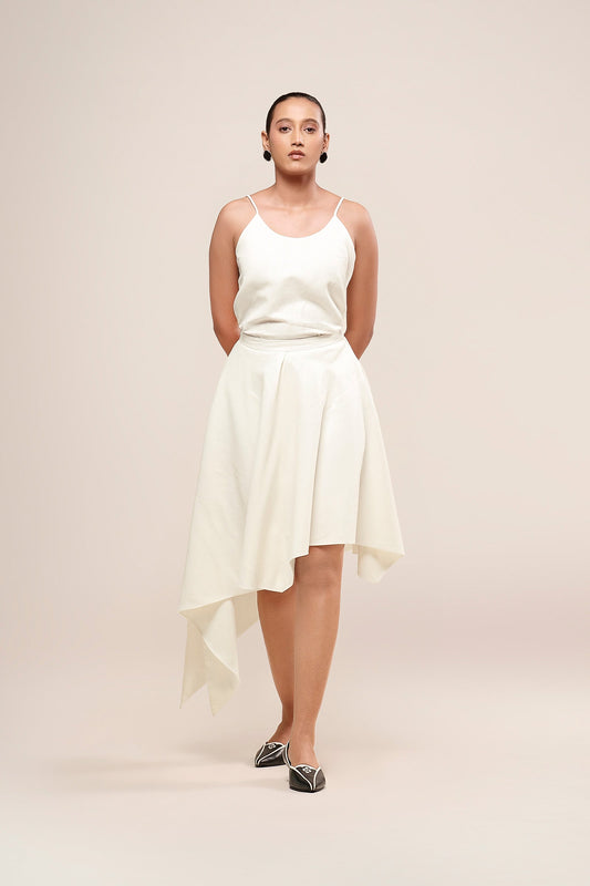 Linen Noa Skirt – Ivory