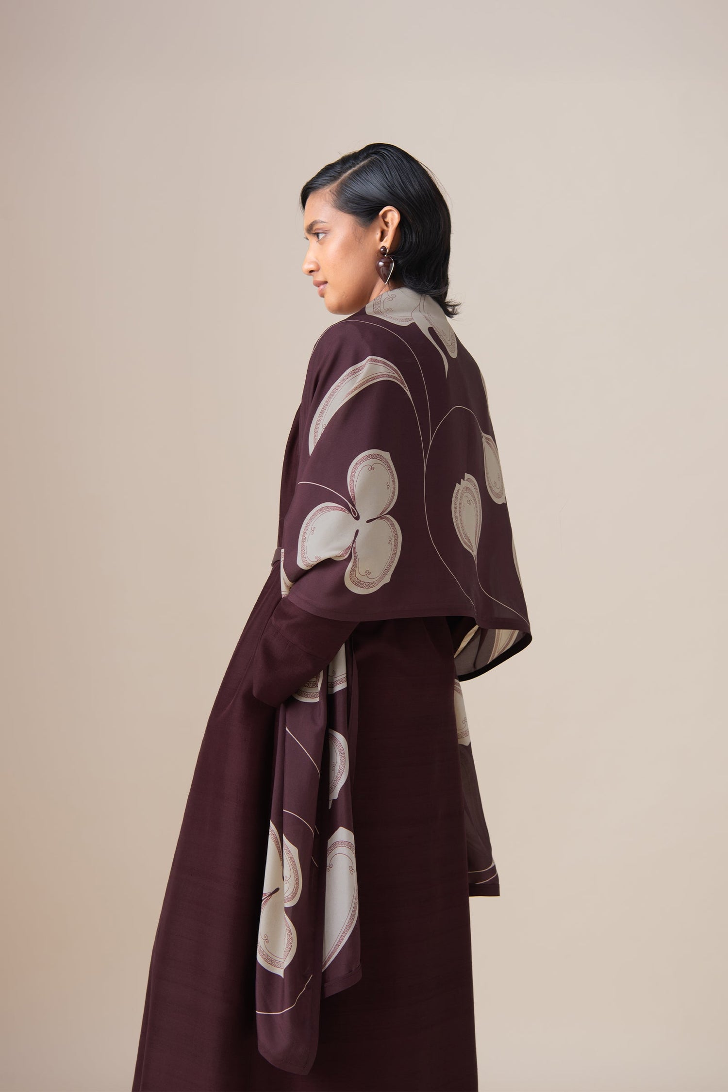  Silk Kanza Scarf – Red