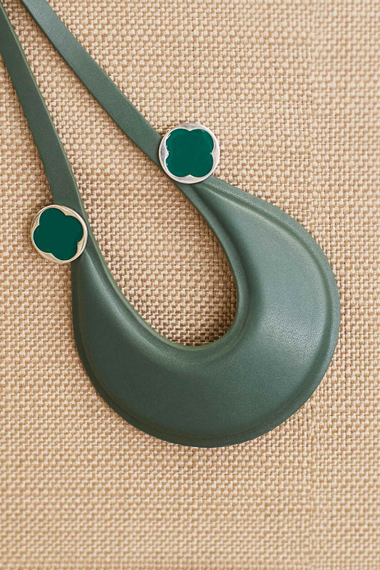 Aaiza Neck Piece - Green