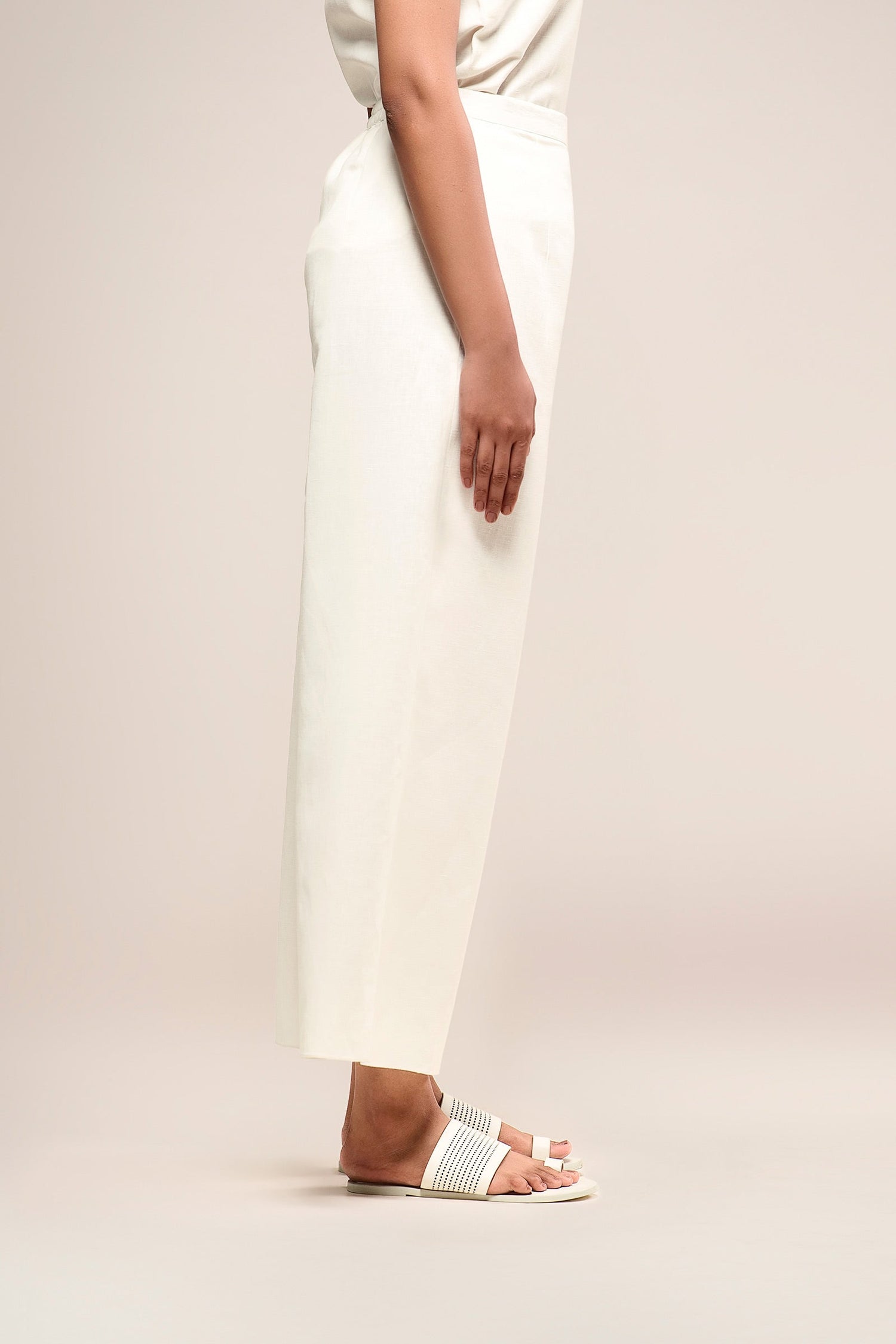  Linen Izna Pants – Ivory