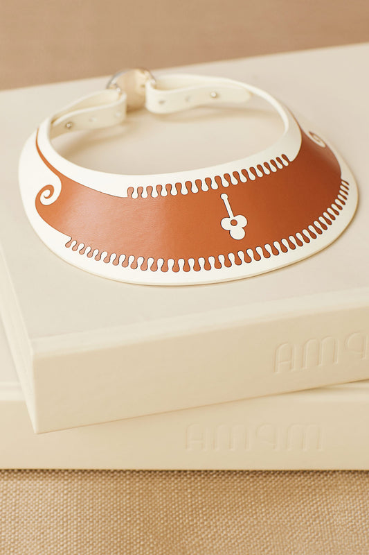 Faux Leather Ruhi Hasli – Orange