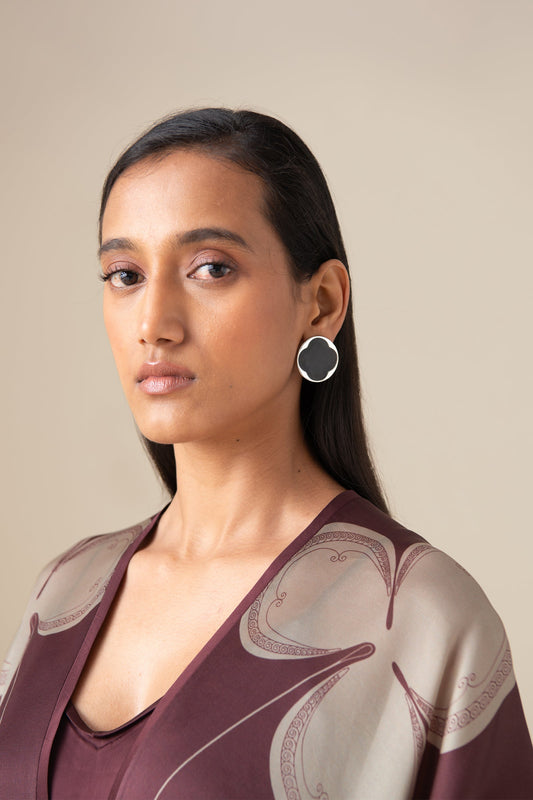 Organza Veya Cape Set – Pink